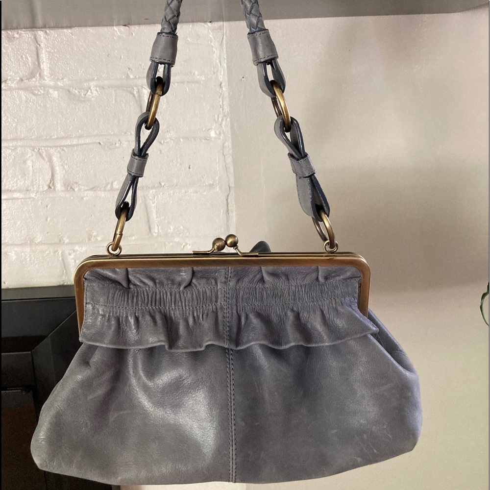 Vintage BO BO Bags California Gray Leather Bag